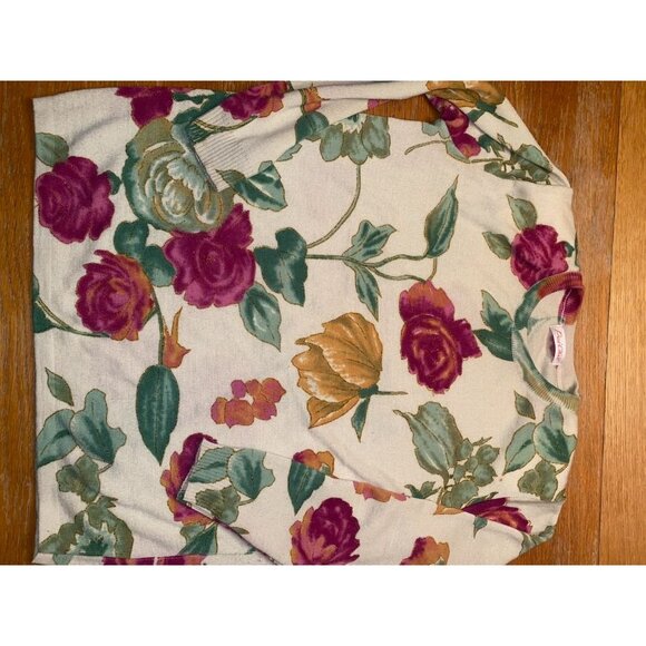 PaiChie Floral Sweater- L - Picture 1 of 3
